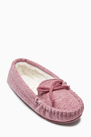 Jersey Moccasin Slippers